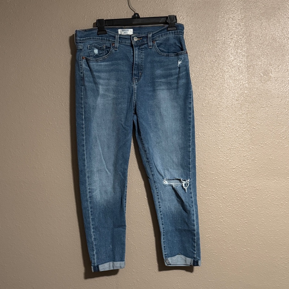 Classic Blue Cropped Women's Jeans